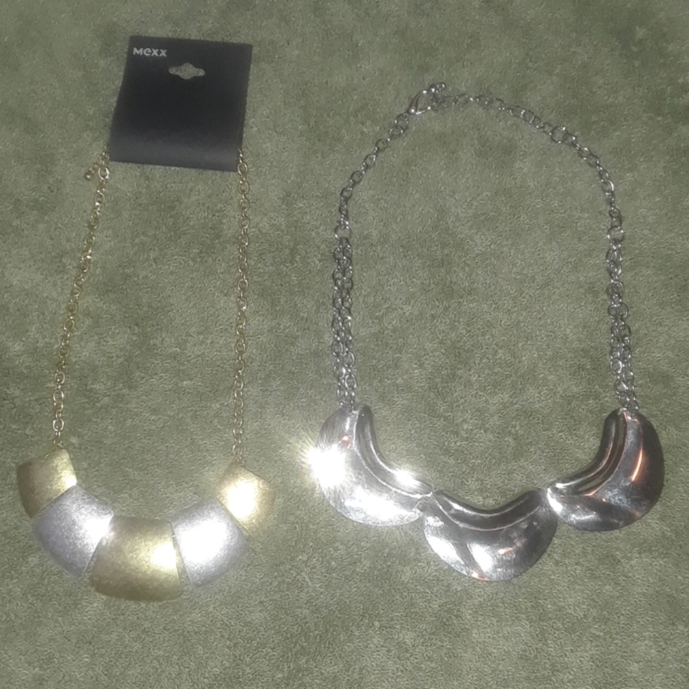 Mexx gladiator style necklaces (lot of 2)